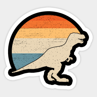 Dinosaur Vintage Sunset Sticker